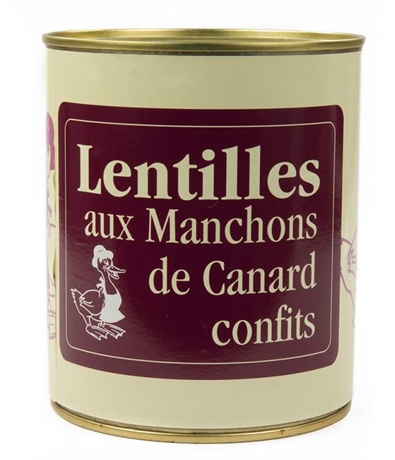 Lentilles au confit de canard 840